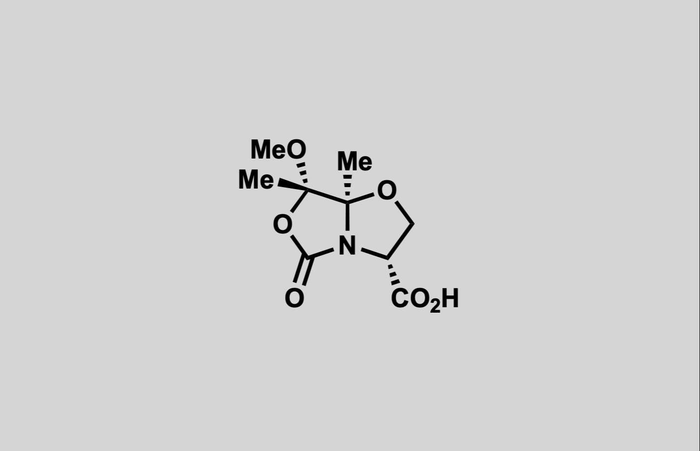 (3R,7S,7aR)-7-Methoxy-7,7a-dimethyl-5-oxotetrahydro-5H-oxazolo[4,3-b]oxazole-3-carboxylic acid