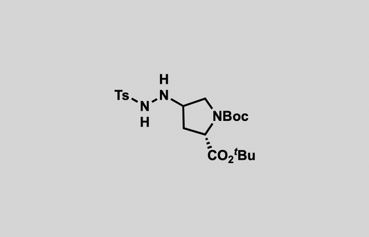 di-tert-butyl (2S)-4-(2-tosylhydrazineyl)pyrrolidine-1,2-dicarboxylate
