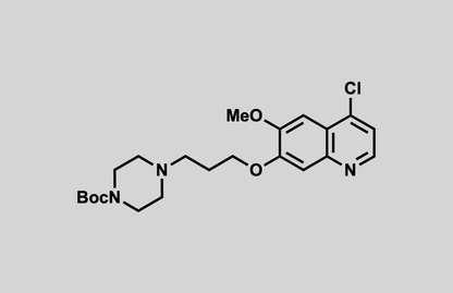 tert-butyl 4-(3-((4-chloro-6-methoxyquinolin-7-yl)oxy)propyl)piperazine-1-carboxylate